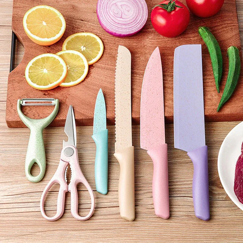 Miniatura 3 de Set de cuchillos de colores elegante X6